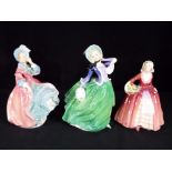 Royal Doulton - three Royal Doulton lady