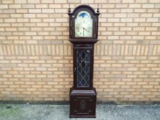 A modern moon phase longcase clock with