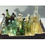 Breweriana - a collection of various collectable empty bottles and Greenall beer jug,