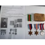 World War Two (WW2) medal trio comprising France & Germany Star, 1939-1945 Star and War medal,