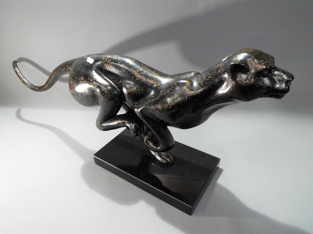 A decorative model depicting a jaguar, - Image 2 of 2