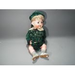 Simon & Habig bisque headed doll with composition body and limbs, opening and closing eyes,