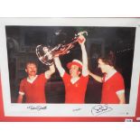 A framed limited edition print signed by Tommy Smith,