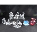 Villeroy & Boch - eight unboxed Villeroy & Boch crystal animals,