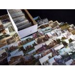 Deltiology - over 500 UK topographical postcards to include subjects predominantly early to