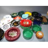 Breweriana - a large quantity of advertising ashtrays, to include Wallkers, Woodbines,