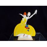 Wedgwood - a sculpture depicting a dancing couple based upon an original by Clarice Cliff,