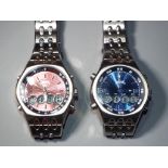 Two gent's Pod wristwatches,