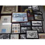 Breweriana - a collection of framed prints, drawings, advertising mirrors,