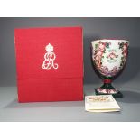 A limited edition Royal Doulton 'Wemyss' goblet commemorating the centenary of Wemyss and the