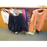 A collection of eleven vintage clothing items to include Lady's skirts, jackets,