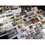 Deltiology - over 500 mainly earlier postcards with some mid-period, UK,
