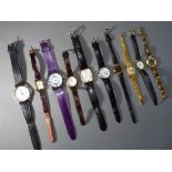 A collection of wrist watches to include Sekonda, Zeon, Timex, Tissot and similar.
