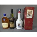 Salvador Dali designed decanter of Conde De Osborne brandy De Jerez, contained in original box,