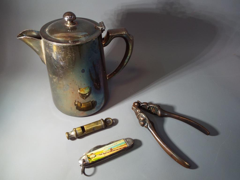 A good mixed lot to include a Metropolitan Police whistle inscribed The Metropolitan J.