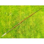 An early 20th century Maasai double ended spear, approximate length 193 cm.