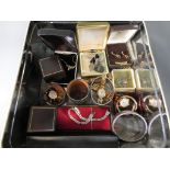 A good mixed lot of costume jewellery to include cufflinks, watches by Sekonda, Lorus, Timex,