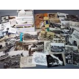 Deltiology - a box of mixed postcards to include Royal themes, religious themes,