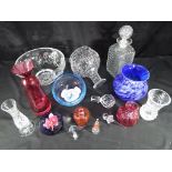 A quantity of glassware to include Caithness, Stewart Crystal, Royal Doulton, Sark Glass,