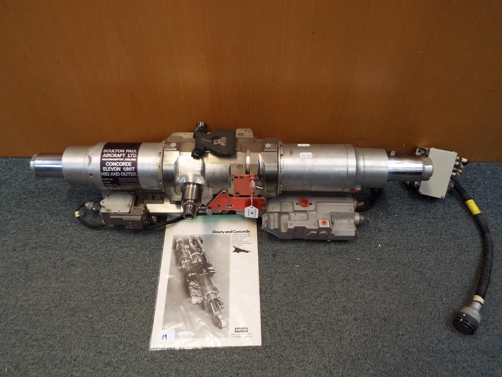 Concorde interest - a Boulton Paul Aircraft Ltd Concorde Elevon Actuator unit mid and outer,