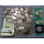 Numismatology - a quantity of predominantly pre- decimalisation UK coinage to include silver