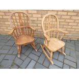 Two children's pine rocking chairs [2]