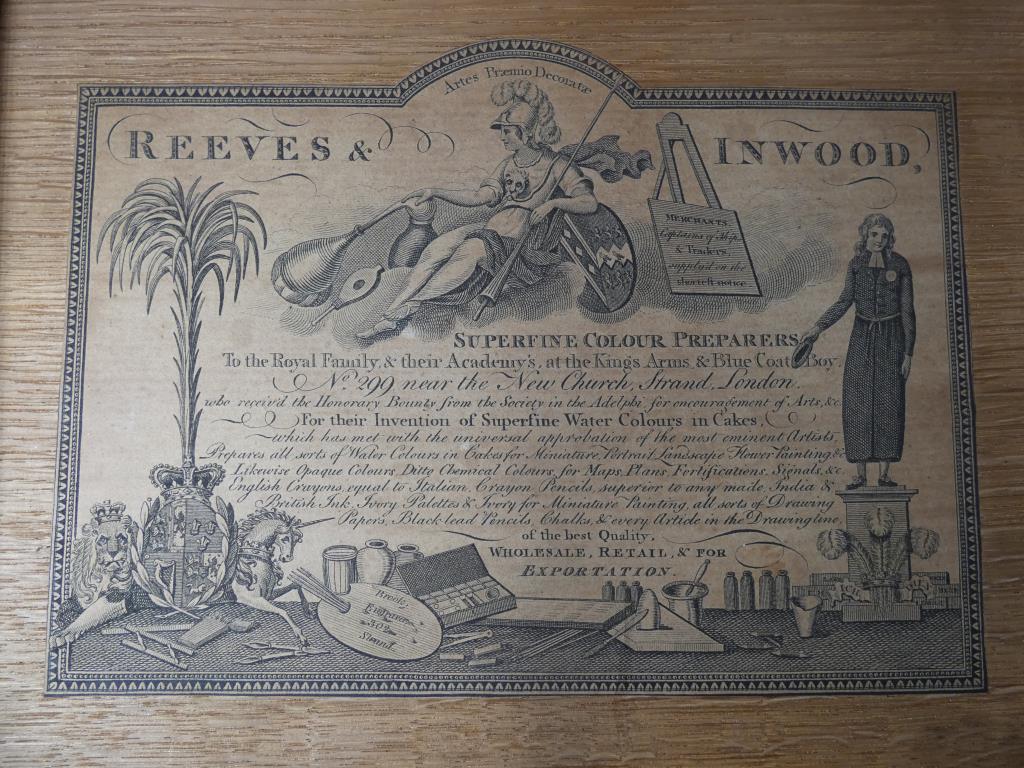 A 19th Century Reeves & Inwood artist's box with fitted interior, - Image 6 of 15