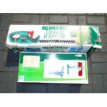 A Qualcast Hedgemaster hedge trimmer and a Draper folding kneeler and seat,