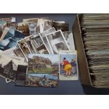 Deltiology - in excess of 500 early - modern UK postcards featuring subjects also includes a few