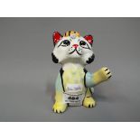 Lorna Bailey - A Lorna Bailey Cat with Bee figure, approximate height 12 cm.