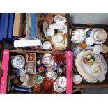 A mixed lot to include ceramics, glassware,