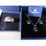 Swarovski - a good quality Swarovski ring size M and a half in original Swarovski box and a