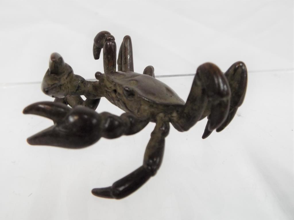 A bronze crab