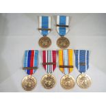United Nations Medals - Six UN medals to include 2 x UNSSM, UNTSO, UNAVEM, UNDOF and UNMIH.