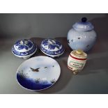 A good mixed lot to include a Sylvac lidded vase decorated in the Misty Morn pattern with a