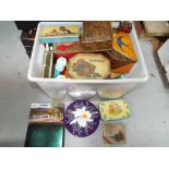 A large quantity of vintage tins and similar.
