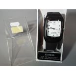 Casio Fliptop - a Casio Fliptop calculator auto power wristwatch in original box with instructions