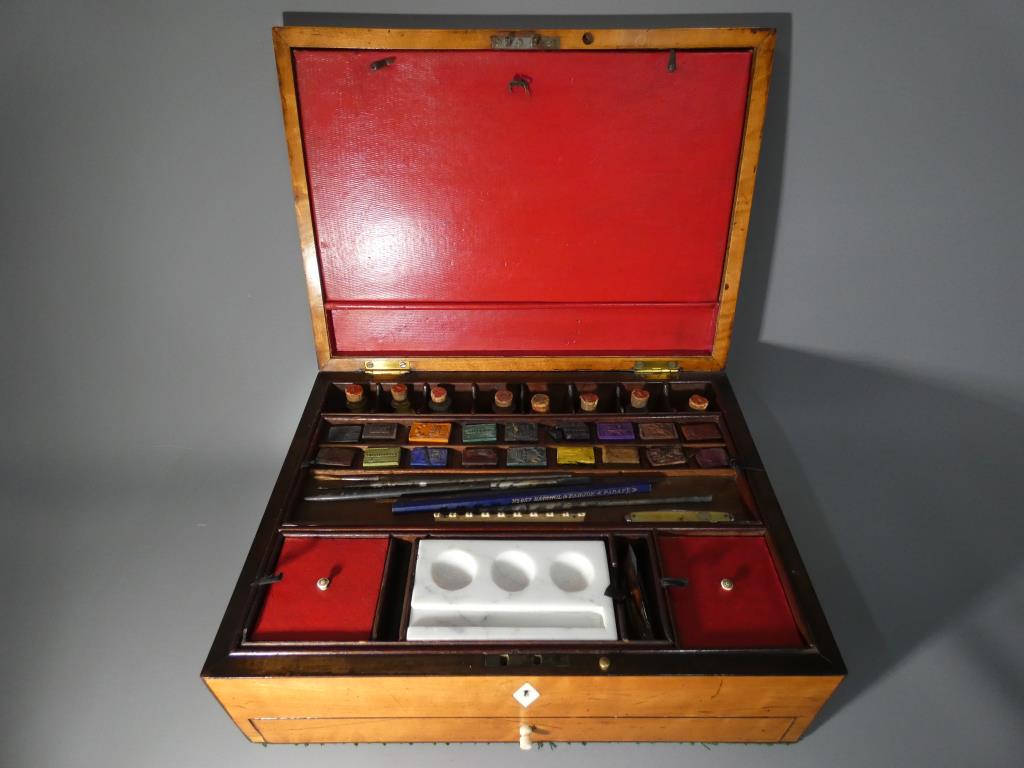 A 19th Century Reeves & Inwood artist's box with fitted interior, - Image 4 of 15