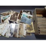 Deltiology - over 400 UK postcards mainly topographical with a few subjects to include greetings