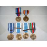 United Nations Medals - Six UN medals to include 2 x UNSSM, UNPROFOR, UNTMIH, UNOMUR and UNTSO.