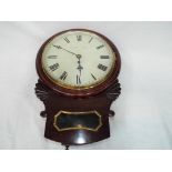 A good English drop dial wall clock, the