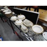 A Mitterteich Bavarian service comprising plates, bowls, cups, tureens,
