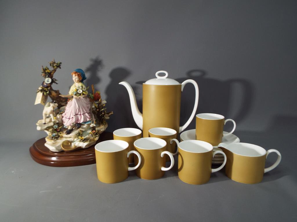 A Susie Cooper for Wedgwood coffee set in the Amber design comprising coffee pot,
