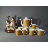 A Susie Cooper for Wedgwood coffee set in the Amber design comprising coffee pot,