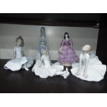 Three Nao ballerina figurines,