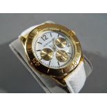 Mark Maddox - a lady's designer wristwatch with multiple dial face, makers mark to the clasp,