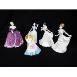 Royal Doulton - five Royal Doulton lady figurines to include Rebecca from the In Vogue Collection