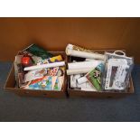 Wombles - two boxes of Wombles related printed material to include posters, pennants, craft items,