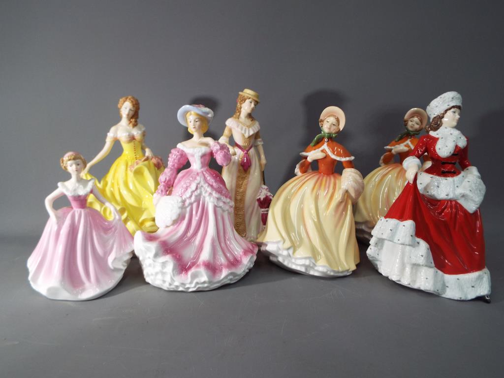 Royal Doulton - five Royal Doulton Pretty Ladies figurines,