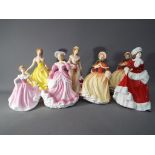 Royal Doulton - five Royal Doulton Pretty Ladies figurines,